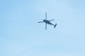 military maneuvers. Infantry, aviation and navy landing
