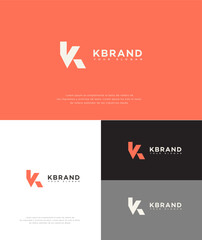 K Letter Logo Design Modern, Minimalist, Corporate Identity