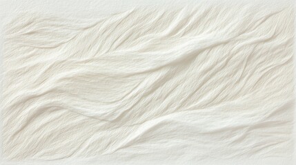 Obraz premium Abstract waves of white textured material create a soft, flowing pattern