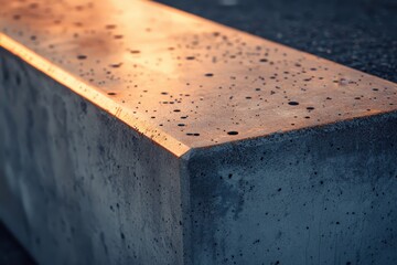 A Close Up View of a Concrete Surface Corner