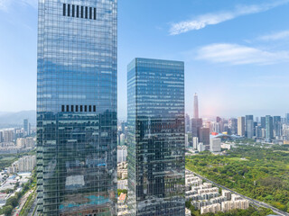 Obraz premium Shenzhen, China downtown city skyline.