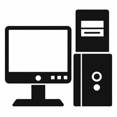 vector computer icon set