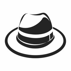 black hat isolated on white