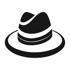 black hat isolated on white