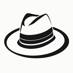 black hat isolated on white