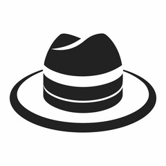 black hat isolated on white