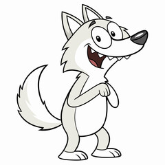 fox cartoon coloring page