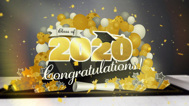 Graduation Title Pop up Card Intro