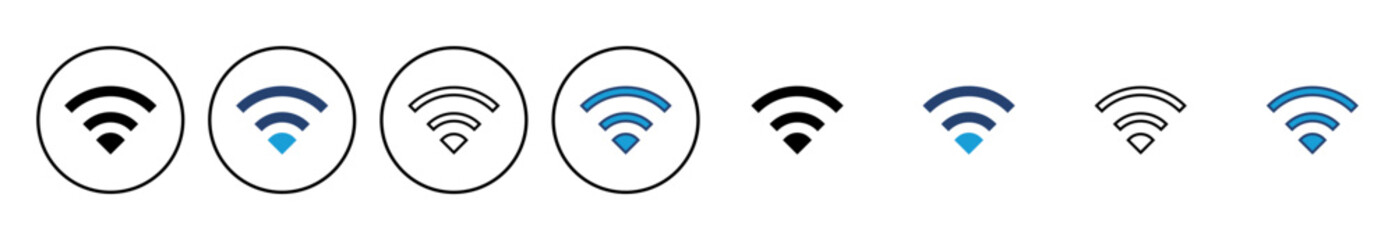 Wifi icon vector. signal vector icon. Wireless  icon vector