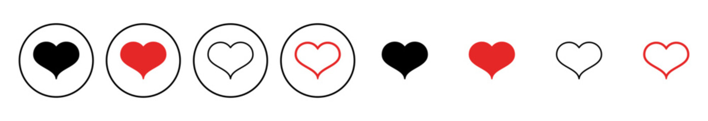 Love icon vector. Heart icon vector. Like icon vector.