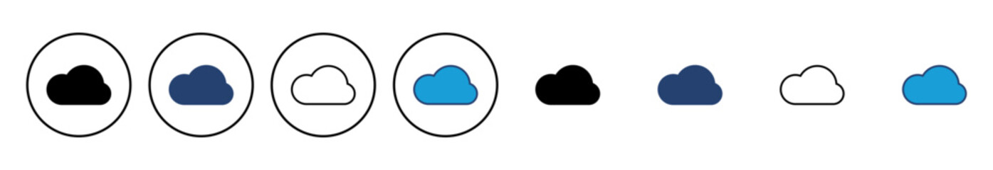 cloud icon vector. cloud vector icon
