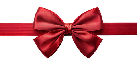 Crimson Ribbon: A close-up shot of a beautifully tied red ribbon, symbolizing gift-giving, celebration, and special occasions. 
