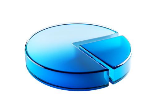 blue pie chart