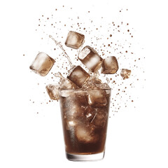cola with ice