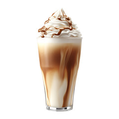 chocolate ice cream isolated