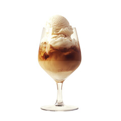 ice cream in a glass
