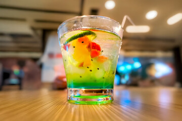 Creative Cocktail with Goldfish Decoration