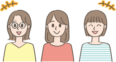 友達同士で談笑する様子