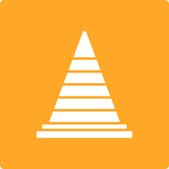 Fototapeta premium Traffic Cone Icon