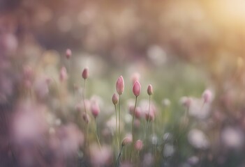 beautiful blurred spring background round bokeh