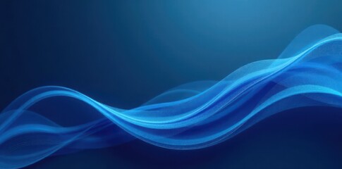 Fototapeta premium Wavy abstract business background with dark blue and light gray stripes, office, minimalist