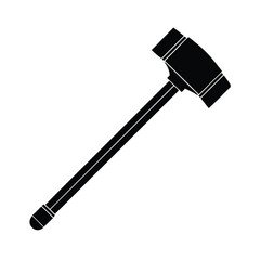 Hammer Throw Athlete on White Background