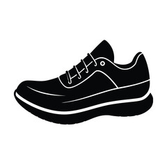 Marathon Running Shoes Icon on White Background