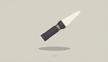 knife on a white background, Generative AI