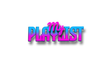 My Playlist | Stream Panel Overlay | Retrowave Synthwave Overlay 