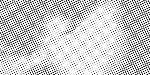 White Background with Distressed Black Halftone Dots &ndash; Vintage Comic Book Texture, Abstract Grunge Overlay for Posters, Flyers, and Web Design