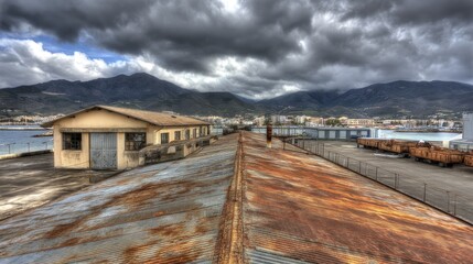 Fototapeta premium Futuristic robotic plant with metallic leaves, glowing circuits, and intricate design - chrome industrial metal