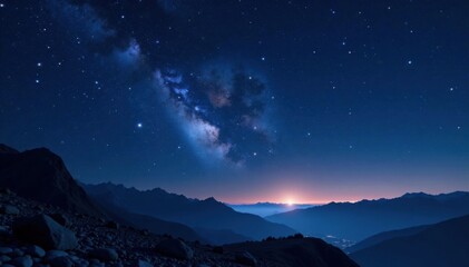 Vast dark night sky with twinkling stars and distant planets, celestial, darkness, galaxy