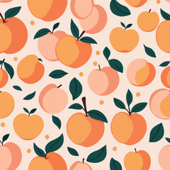 Peaches with Leaves Design