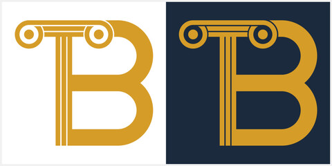 initial B concept, law logo design © GASTAN ALVARENDRA ST