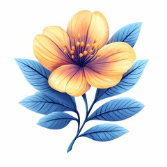 Fototapeta premium Vibrant and Colorful Flower Art: Organic Botanical Design with Blooming Petals