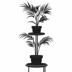 Elegant Indoor Houseplant in Modern Living Room Adds Tropical Flair and Decorative Greenery