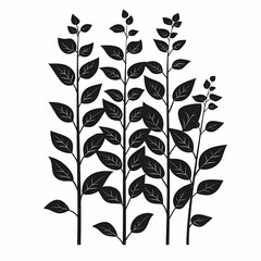 Botanical Vector Illustration: Eco-Friendly Leaf Patterns for Farmhouse Home Decor and Nature Design