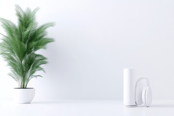 Minimalist home office setup