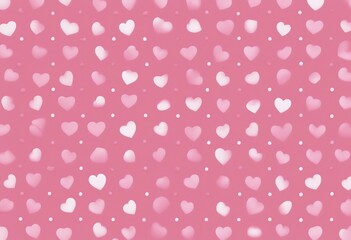 drawing pattern vector pink background dots horizontal hearts wide white seamless frame purple colours dripped fabric design draw small decoration cute abstract valentine simple love children dot