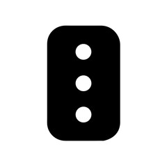 Vertical Dots Representing More Options or Menu Icon Design