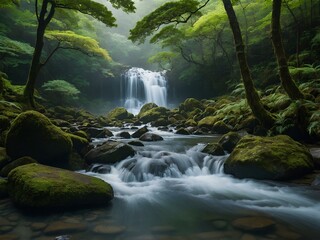 Discover the Tranquil Beauty of Yosakoi Falls: A Scenic Japanese Escape Where Flowing Waters, Moss-Covered Stones, and Cultural Whispers Create a Peaceful Retreat Into Nature