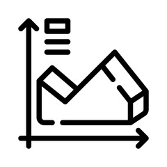 area chart line icon