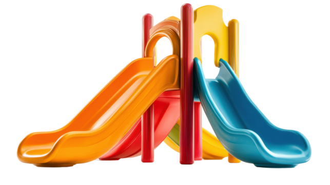 Vibrant and inviting playground equipment with a variety of colorful slides climbing structures and interactive elements designed for children s enjoyment and development during outdoor play and