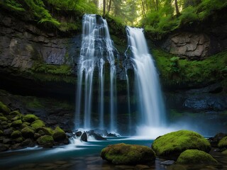 North Falls: A Mesmerizing U.S. Cascade Where Thundering Waters Drop Through a Basalt Cliff, and a Behind-the-Falls Trail Immerses You in Oregon’s Lush, Misty Wilderness