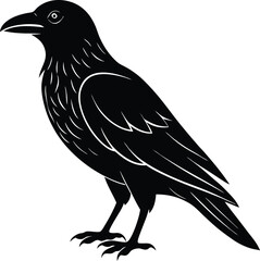 Crow Silhouette Icon