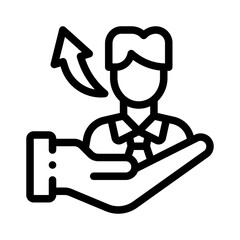 leadership line icon