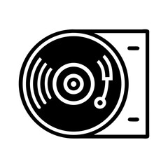 Vinyl Disc Representing Music or Audio File Icon Design