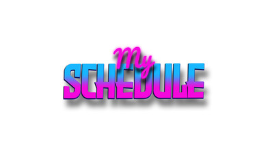 My Schedule | Stream Panel Overlay | Retrowave Synthwave Overlay 
