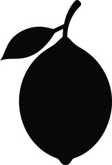 Citrus Fruit Silhouette Icon