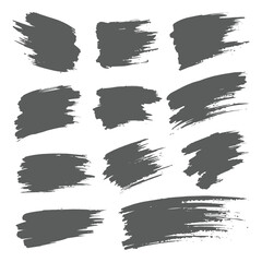 set of watercolor paint brush strokes